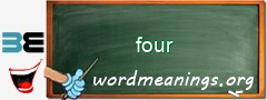 WordMeaning blackboard for four